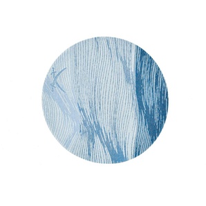 SANSIBAR Sylt Webteppich  Keitum ¦ blau ¦ Synthetische Fasern ¦ Maße (cm): B: 100 H: 0,3