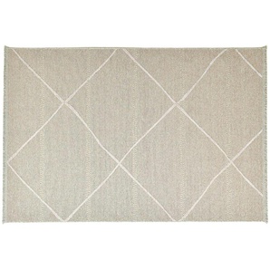 SANSIBAR Sylt Teppich Braderup ¦ beige ¦ Viskose ¦ Maße (cm): B: 120