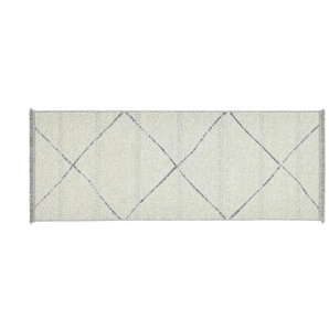 SANSIBAR Sylt Teppich  Braderup ¦ beige ¦ Wolle, Viskose ¦ Maße (cm): B: 80 H: 0,5