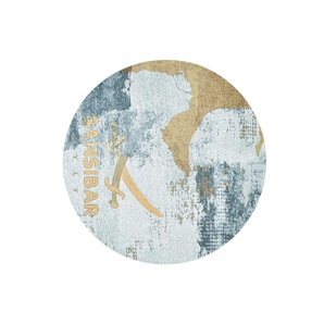 SANSIBAR Sylt Webteppich  Keitum ¦ gold ¦ Synthetische Fasern ¦ Maße (cm): B: 100 H: 0,3