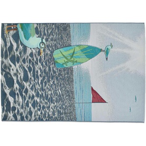 SANSIBAR Sylt Outdoorteppich  Rantum Beach ¦ mehrfarbig ¦ Synthetische Fasern ¦ Maße (cm): B: 160 H: 0,5