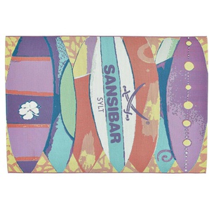 SANSIBAR Sylt Outdoorteppich  Rantum Beach ¦ mehrfarbig ¦ Synthetische Fasern ¦ Maße (cm): B: 120