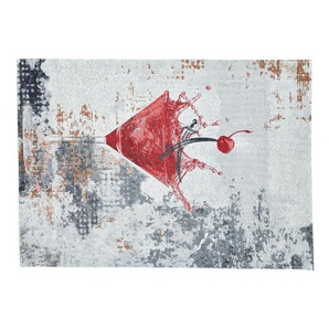 SANSIBAR Sylt Webteppich  Keitum ¦ rot ¦ Synthetische Fasern ¦ Maße (cm): B: 130 H: 0,3