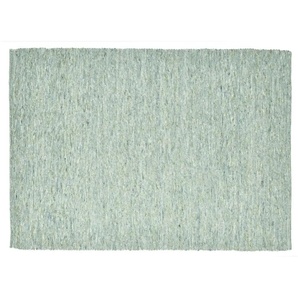SANSIBAR Sylt Wollteppich  Hörnum ¦ grün ¦ Wolle ¦ Maße (cm): B: 120 H: 1,2
