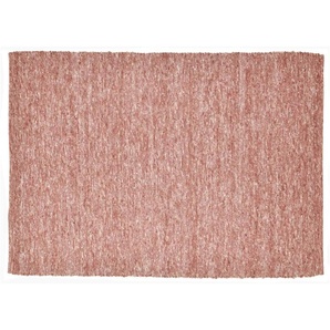 SANSIBAR Sylt Wollteppich  Hörnum ¦ rot ¦ Wolle ¦ Maße (cm): B: 40 H: 1,2