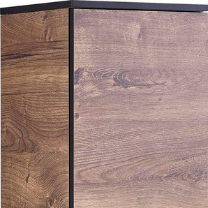 Saphir Hängeschrank Quickset 374 Wand-Badschrank, 1 Tür, 2 Einlegeböden, inkl. Türdämpfer Badezimmer-Hängeschrank, 30 cm breit, Eiche Ribbeck quer Nachbildung