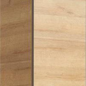 Saphir Hochschrank Quickset 919 Badschrank, 30 cm breit, 2 Türen, Nische, 1 Schublade Badezimmer-Hochschrank inkl. Türdämpfer, Griffe in Grau
