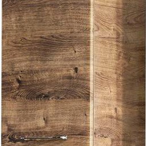Saphir Hochschrank Quickset Badschrank 35 cm breit, 2 Türen, 1 Nische, 1 Schublade Badezimmer-Hochschrank inkl. Türdämpfer, Griffe in Chrom glänzend