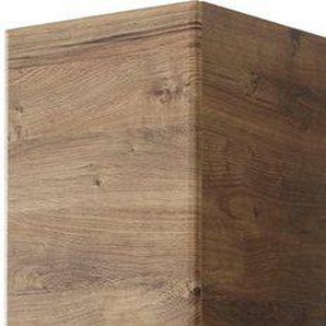 Saphir Hochschrank Quickset Badschrank 35 cm breit, 2 Türen, 2 Schubladen, 3 Einlegeböden Badezimmer-Hochschrank inkl. Türdämpfer, Griffe in Chrom glänzend