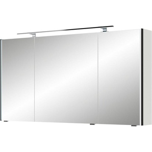 Saphir Spiegelschrank Serie 7045 Badezimmer-Spiegelschrank inkl. LED-Beleuchtung, 3 Türen Badschrank 133,2 cm breit, inkl. LEDplus Schalter und Türdämpfer