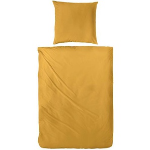 Satin Bettwäsche-Set | gelb | 200 cm | 1 cm |