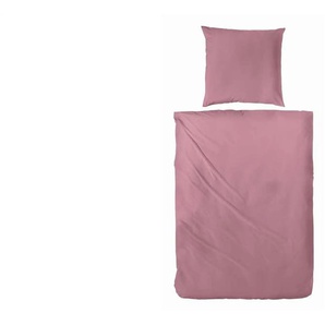 Satin Bettwäsche-Set | rot | 135 cm | 1 cm |