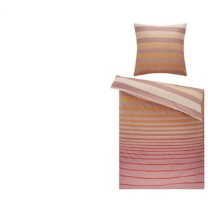 Satin Bettwäsche Sunset | orange | 135 cm |