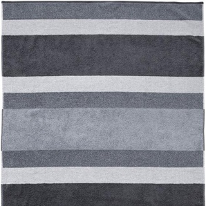 Saunatuch DYCKHOFF Saunatuch SaunaStripe Handtücher (Packung) Gr. B/L: 100 cm x 200 cm (1 St.), silberfarben (silber) Saunatücher
