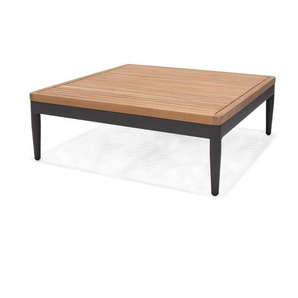 ScanCom Topaz Beistelltisch 73x73 cm Aluminium / Teak