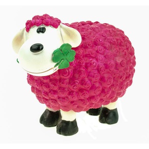 Schaf Molly Glück Spardose in Pink 14 cm Deko Sparschwein Sparbüchse