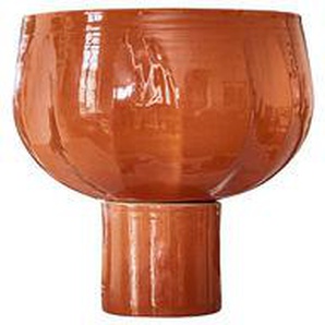 Schale Emy keramik orange / Ø 29 x H 31 cm - Handgefertigt - POPUS EDITIONS - Orange