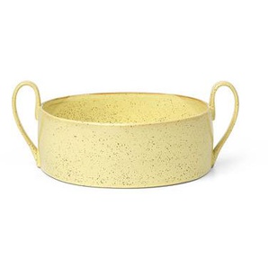 Schale Flow keramik gelb / Ø 25 cm - Porzellan - Ferm Living - Gelb