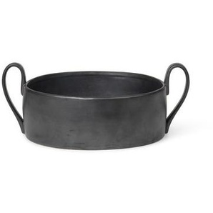 Schale Flow keramik schwarz / Ø 25 cm - Porzellan - Ferm Living - Schwarz