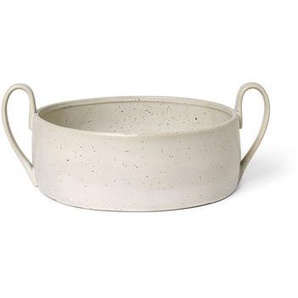Schale Flow keramik weiß / ø 25 cm - Porzellan - Ferm Living - Weiß