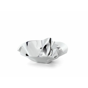 Schale Margarethe Philippi Edelstahl, hochglanzpoliert silber, Designer Flip Design, 10 cm