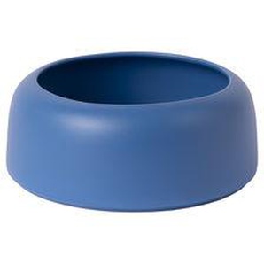 Schale Omar 01 keramik blau / Small - Ø 23,5 x H 9,5 cm / Handgefertigt - raawii - Blau