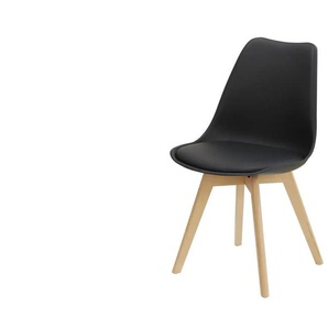 Schalenstuhl  Charly ¦ schwarz ¦ Maße (cm): B: 49 H: 84 T: 51.0