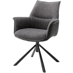 uno Schalenstuhl  drehbar Janny ¦ grau ¦ Maße (cm): B: 67 H: 87 T: 65