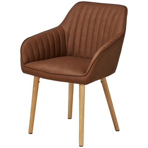 Schalenstuhl  Thore ¦ braun ¦ Maße (cm): B: 59 H: 81 T: 59,5