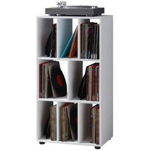 Schallplatten-Möbel  Schaltino ¦ weiß ¦ Maße (cm): B: 60 H: 115 T: 36.0