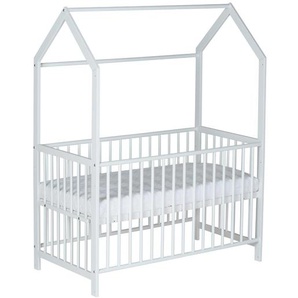 Schardt Baby-Hausbett »Micky« - Weiß - Massivholz -