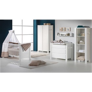 Schardt Babyzimmer Milano 3-teilig Weiß Spanplatte 78x82x150 cm (BxHxT)