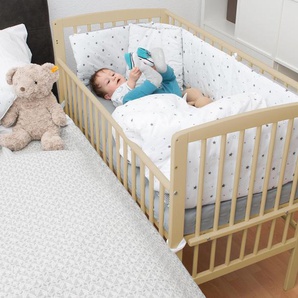 Schardt Beistellbett für Boxspring »Micky« - naturfarben - Massivholz -