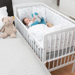 Schardt Beistellbett für Boxspring »Micky« - Weiß - Massivholz -