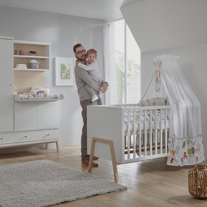 Schardt Kinderzimmer-Set »Holly Nature« - weiß - Massivholz -