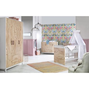 Schardt Kinderzimmer-Set Timber Pinie 3-teilig Pinie Hell Melamin Dekor