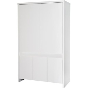 Schardt Kleiderschrank Planet Weiß 116x189x53 cm (BxHxT) Spanplatte Modern