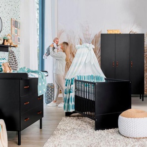 Schardt Kombi-Babybett »Melody« - Schwarz - Holz -