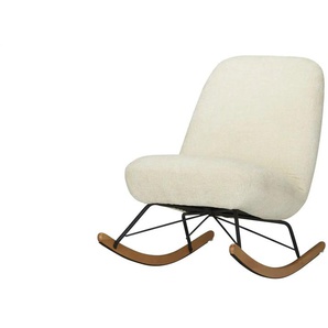 Schaukelstuhl - creme - Materialmix - 66 cm - 88 cm - cm 109,0 | Möbel Kraft