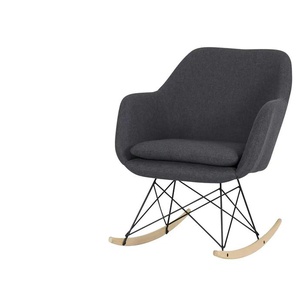 Schaukelstuhl - grau - Materialmix - 64 cm - 82 cm - cm 75,0 | Möbel Kraft