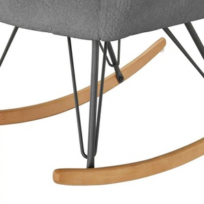 Schaukelstuhl - grau - Materialmix - 66 cm - 84 cm - cm 77,0 | Möbel Kraft