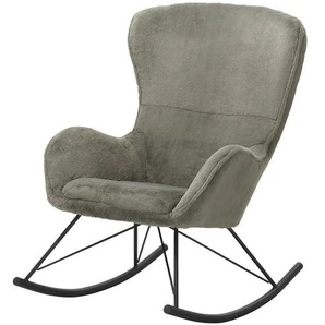 Schaukelstuhl - grün - Materialmix - 69 cm - 103 cm - cm 97,0 | Möbel Kraft