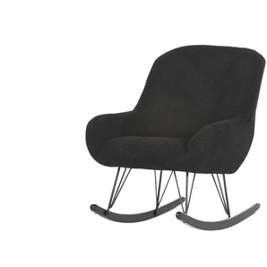 Schaukelstuhl - schwarz - Materialmix - 75 cm - 88 cm - cm 95,0 | Möbel Kraft