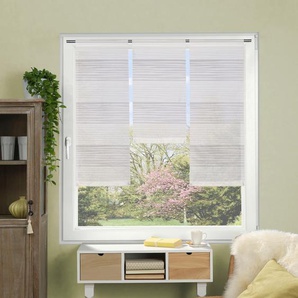 Scheibengardine HOME WOHNIDEEN GABI Gardinen Gr. 80 cm, Stangendurchzug, 30 cm, weiß Scheibengardinen blickdicht 3-tlg. Querstreifen Fensterset GABI