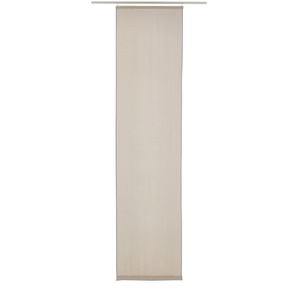Schiebegardine ELBERSDRUCKE LINO Gardinen Gr. 245 cm, Klettband, 60 cm, grau (taupe) Schiebegardinen blickdicht Gardine