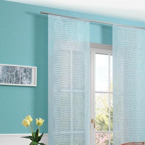 Schiebegardine NEUTEX FOR YOU Senso Gardinen Gr. 245 cm, Paneelwagen, 60 cm, blau (bleu) Schiebegardinen halbtransparent HxB: 245x60