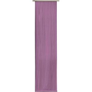 Schiebegardine WIRTH LANGWASSER Gardinen Gr. 175 cm, Klettband, 60 cm, lila Schiebegardinen blickdicht inkl. Beschwerungsstange