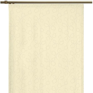 Schiebegardine WIRTH Westport Gardinen Gr. 245 cm, Paneelwagen, 60 cm, beige (natur) Schiebegardinen blickdicht