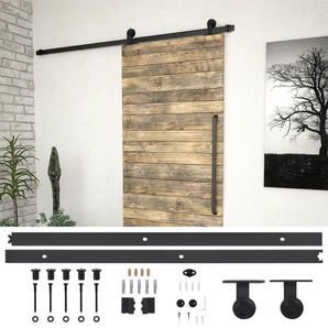 Schiebetürbeschlag-Set SKIEN 200 cm Stahl Schwarz