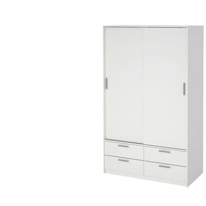 Schiebetürenschrank 2-türig  Lewes ¦ weiß ¦ Maße (cm): B: 121 H: 200 T: 60.0